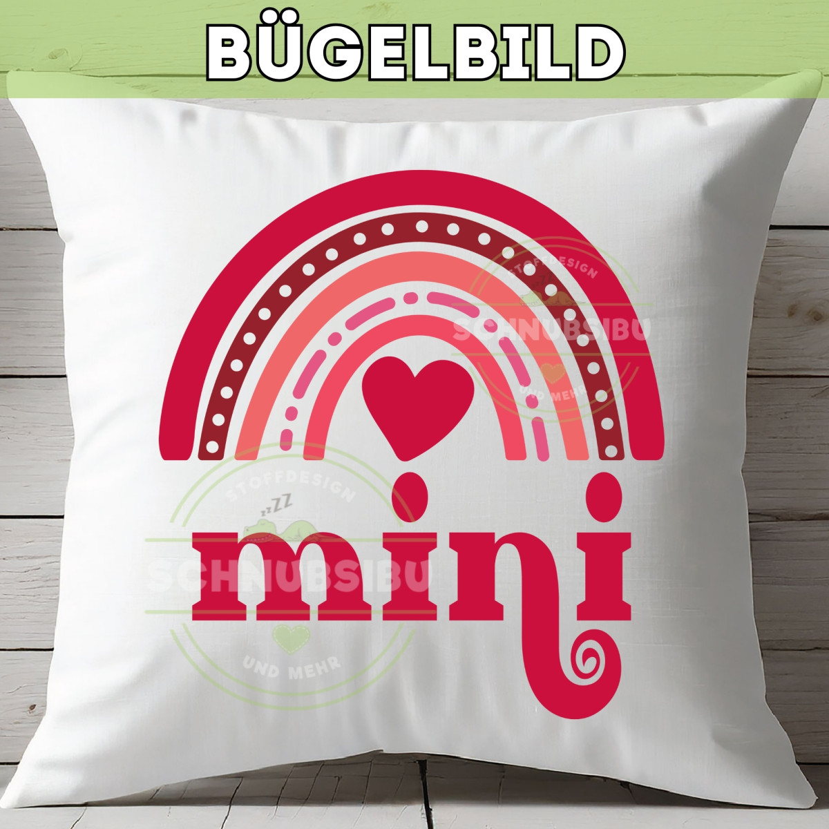 Bügelbild Muttertag - Mama Min